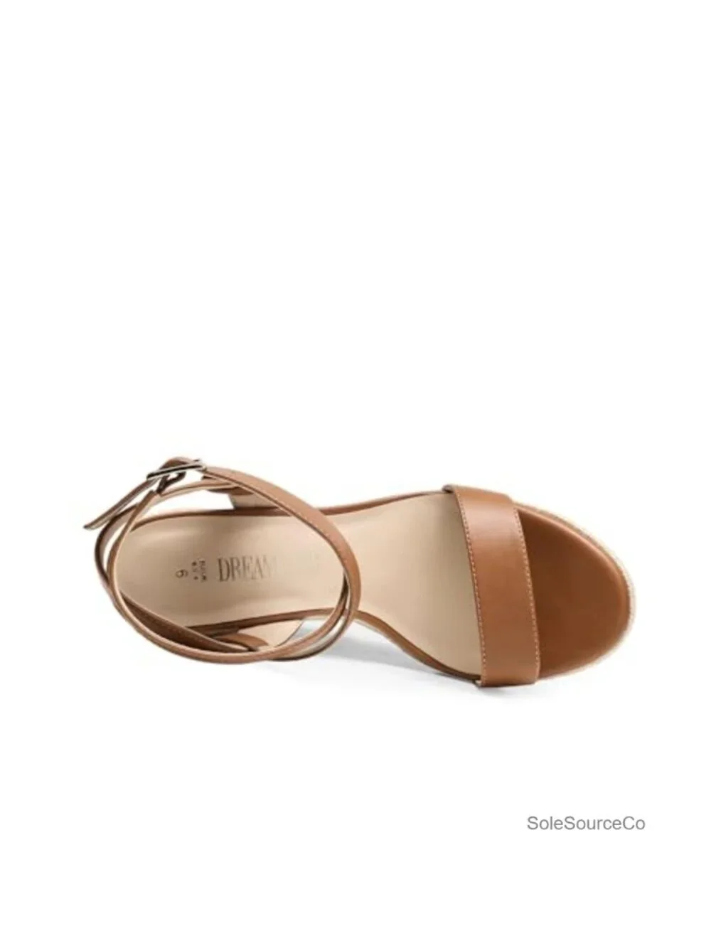 Women's Espadrille Platform Wedge Sandals - PU Ankle Strap Open Toe